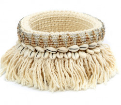 Jardinière The Gold and Silver Macrame - Naturel Or Argent - M