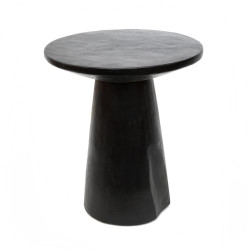 Table d'appoint Timber Conic noire Diamètre  50 cm